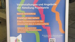 Read more about the article Vorstellung “Projektlabor ÜberLebensKunst“ und Buch „Frankfurter Augen-BLICKE“ im Gesundheitsamt Frankfurt