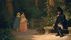 Du betrachtest gerade Carl Spitzweg: „Spaziergang am Rande des Kornfelds. Verbotener Weg“ (1849/46)